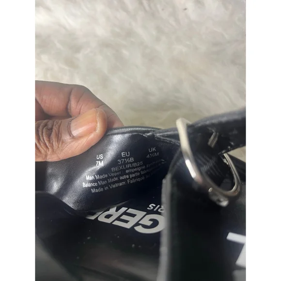 Karl Lagerfeld Paris Tilda Criss Cross Black Platform Sandals Women Size 7 - Picture 8 of 9